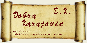 Dobra Karajović vizit kartica